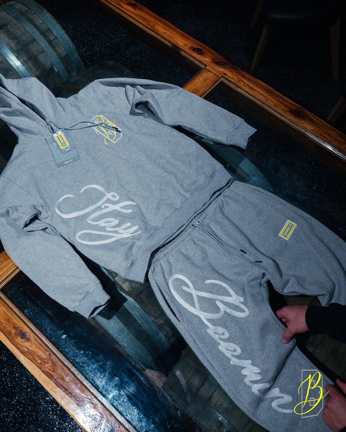 Grey Stay Boomin Tracksuit